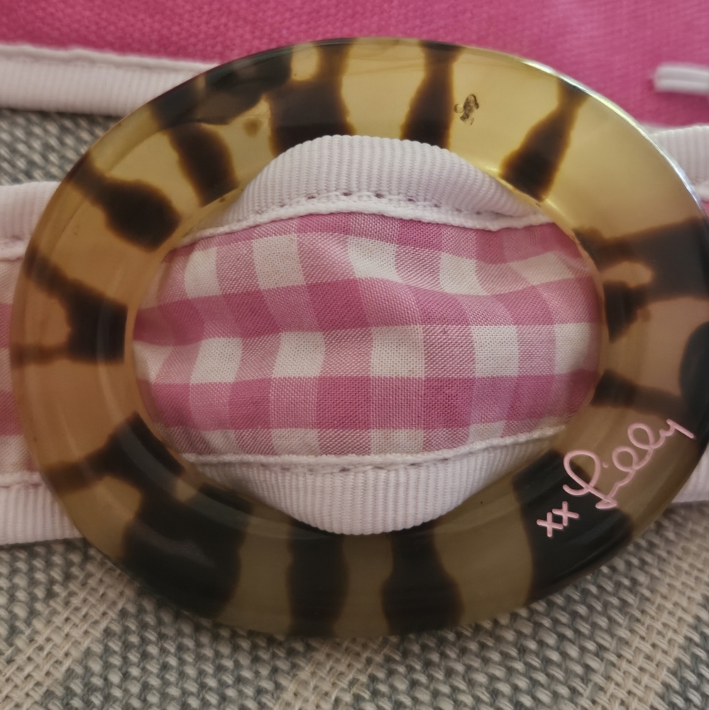 Vintage Lilly Pulitzer Gingham Belt